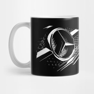 mercedes benz logo on grill art Mug